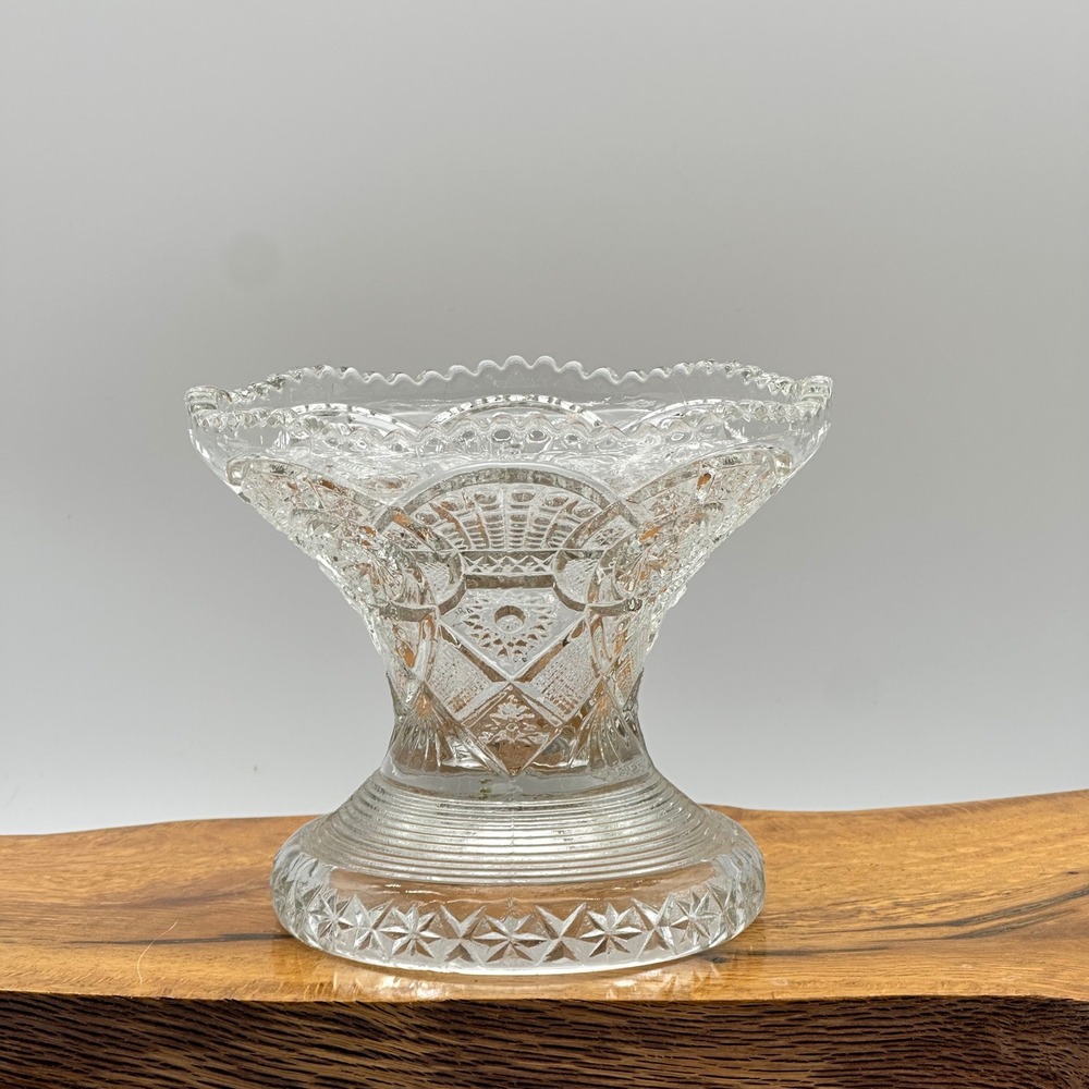 EAPG‎ Punch Bowl Stand / Vase / Candy Dish Imperial Glass Broken Arches